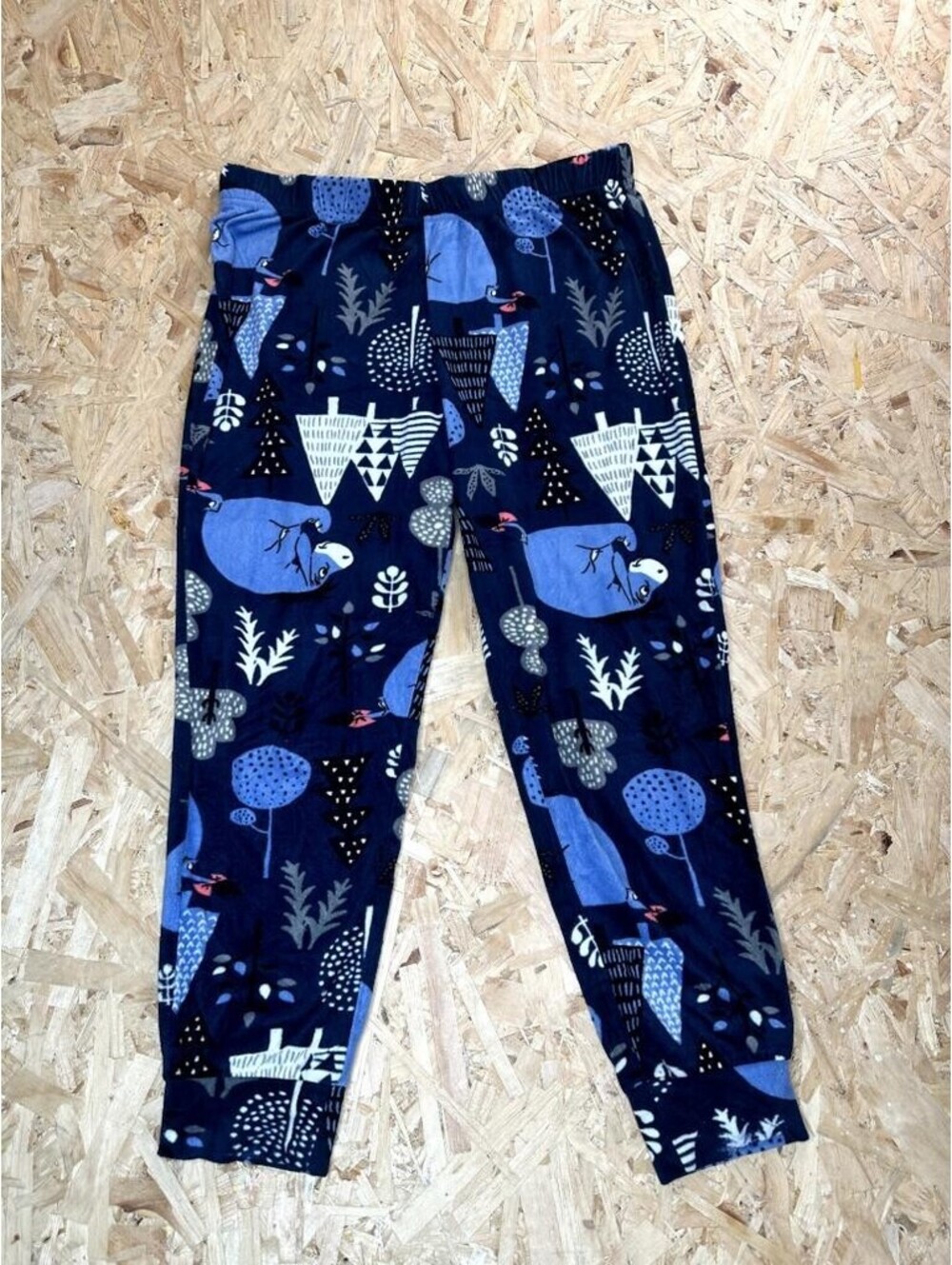 Disney Eeyore Pajama Pants Womens Medium Blue Fleece Winnie the Pooh Sleepwear